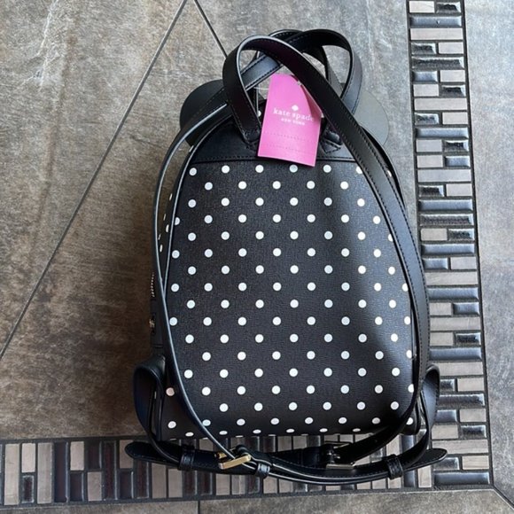 Kate Spade Disney X Kate Spade New York Minnie Dome Backpack Black Multi - Picture 5 of 16